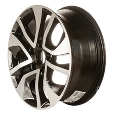 16x6.5 5 Double Spoke Used Aluminum Wheel Machined And Painted Black 560-64054 16x6.5 5 Double Spoke Used Aluminum Wheel Machined And Painted Black 560-64054