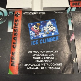 ICE CLIMBER GBA GAMEBOY ADVANCE PAL ITA EUR NES CLASSICS USATO COMPLETO