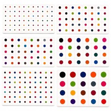 Multi Color Round Bindi Sticker Dots Self Adhesive Mixed Sizes - Pack of 20