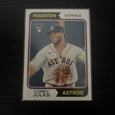 2023 Topps Heritage High Number 623 Corey Julks Astros Rookie Card. rookie card picture
