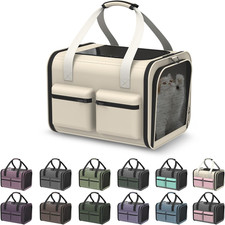 Cat Carrier Soft Airline Approved - Small Dog Travel Carrier Bag for Pets up to