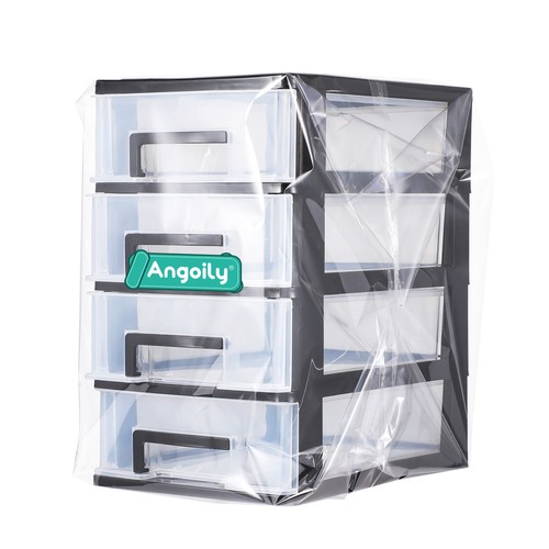 Drawer Storage Box Office Plastic Cabinet Clear Stackable Drawers - Picture 10 of 12