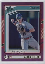 2024 Panini Donruss Rated Prospects Purple 83/99 Aidan Miller #101 0a2