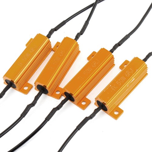 4 x 50W 6Ohm resistencias de carga para Flash intermitente bombilla LED - Imagen 3 de 4