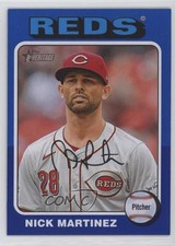 2024 Topps Heritage High Number Dark Blue Border Nick Martinez #560 2g8