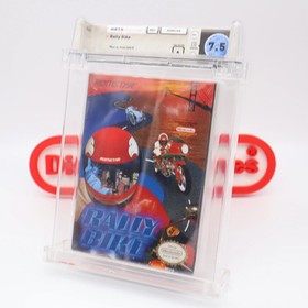NES Nintendo RALLY BIKE - WATA GRADED 7.5 A! NEW & Factory Sealed with H-Seam!