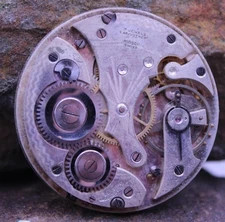 HIRSCH SWISS 7j LANGENDORF POCKET WATCH MOVEMENT 41.8mm FOR REPAIR (A3)