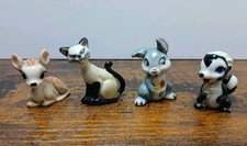 Four Wade Hat Box Series Disney Set 2 1956-1965 Bambi Thumper Flower & Si