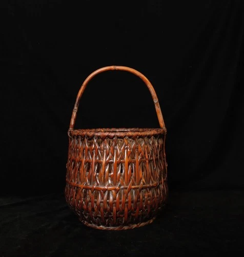 Superb Japanese Ikebana Bamboo Basket   ZN57