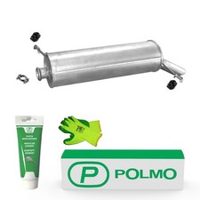 POLMO Auspuff Endschalldämpfer mit E-Prüfzeichen /653