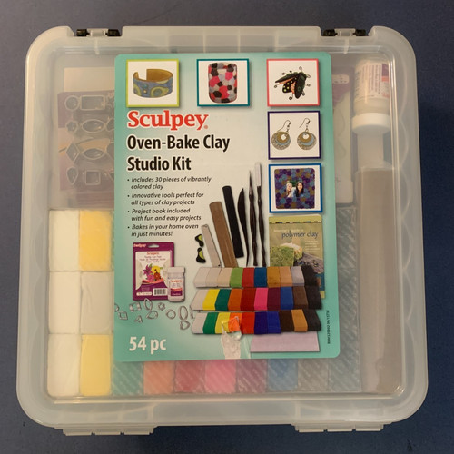 2015 Sculpey Oven-Bake Clay Studio Kit 54 Pieces Art Craft Supplies NOS