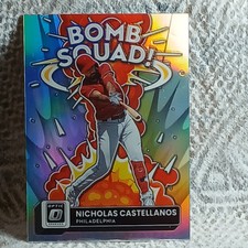 Nicholas Castellanos 2022 Donruss Optic Bomb Squad Silver Prizm #BS-10 Phillies