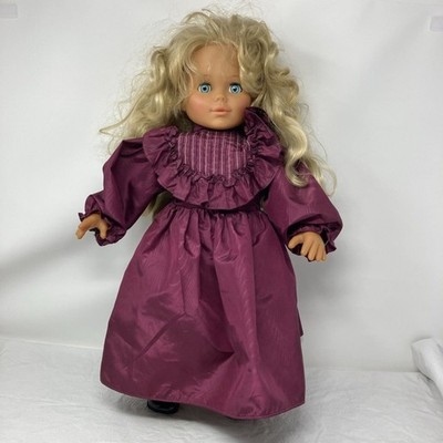Lissi Batz Fashion West Germany Doll Signed Blonde Blue Eyes 20  Cloth Body