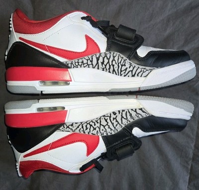 Nike Air Jordan Legacy 312 Low White Fire Red Black Wolf Grey