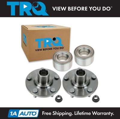TRQ Front Wheel Hubs & Bearings Kit Left & Right Pair Set for Toyota Lexus