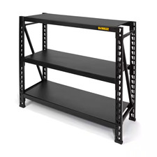 3-Tier Steel Garage Storage Shelving Unit Black 50 In. W X 48 In. H X 18 In. D 