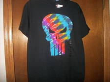 Marvel Tye Dye The Punisher logo pattern t-shirt Medium or XL NWT