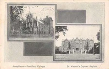 Columbus Ohio Pontfical College Josephinum and Orphan Asylum Postcard J60630