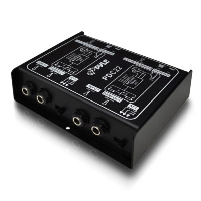 -PRO Premium Direct Injection Audio Box - Passive DI Unit Hum Eliminator W/ Inpu