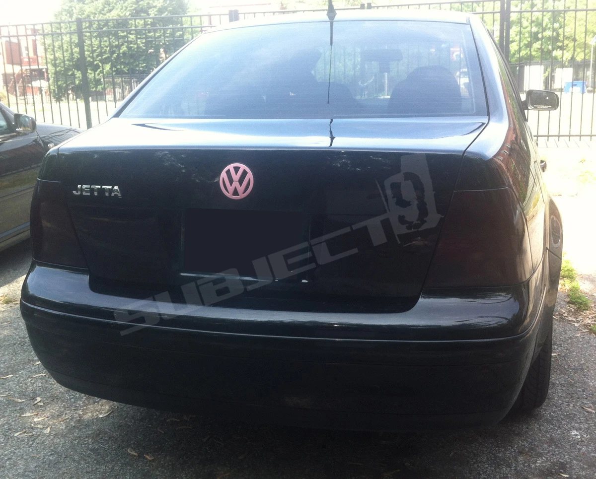 99 00 01 02 03 04 VW Jetta smoked tinted tail light covers vinyl film 5 refund