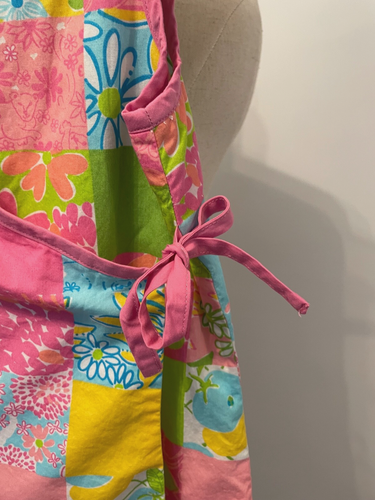 Lilly Pulitzer- Girls Wrap Dress W/ Pocket- "Patchwork", Size 8 Girls- EUC - Picture 4 of 7
