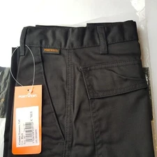 Portwest Combat trouser pants long black pockets 32" Waist 33" Leg workware