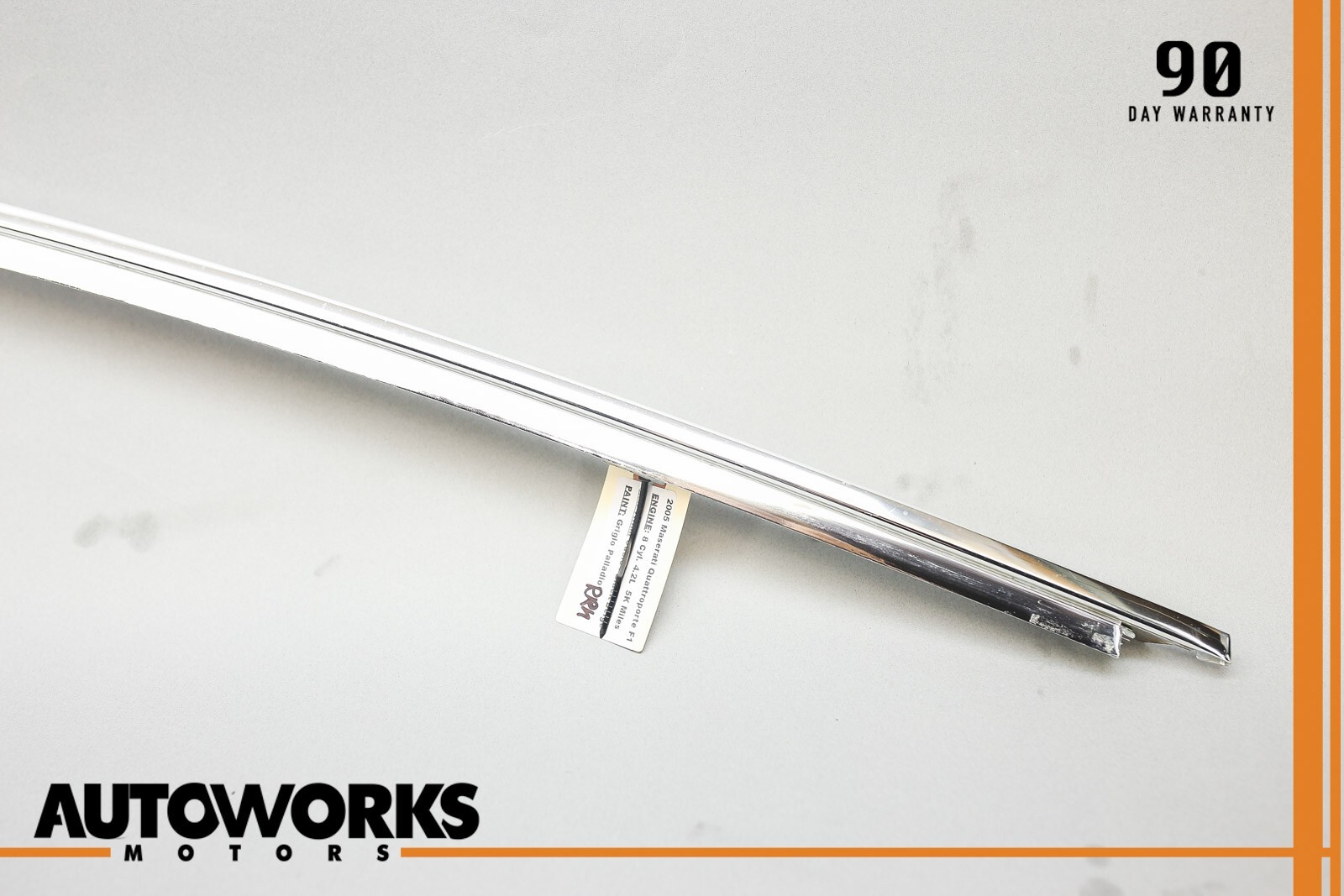 04-08 Maserati Quattroporte M139 Rear Right Door Glass Cover Trim Molding OEM