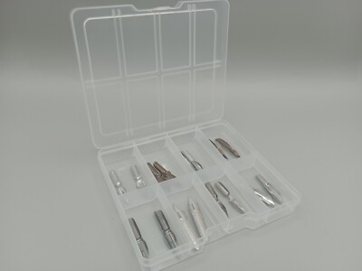 Vintage Dip Nib Sample Pack - 16 Nibs in Partition Box (Nibs Will Be Varied)