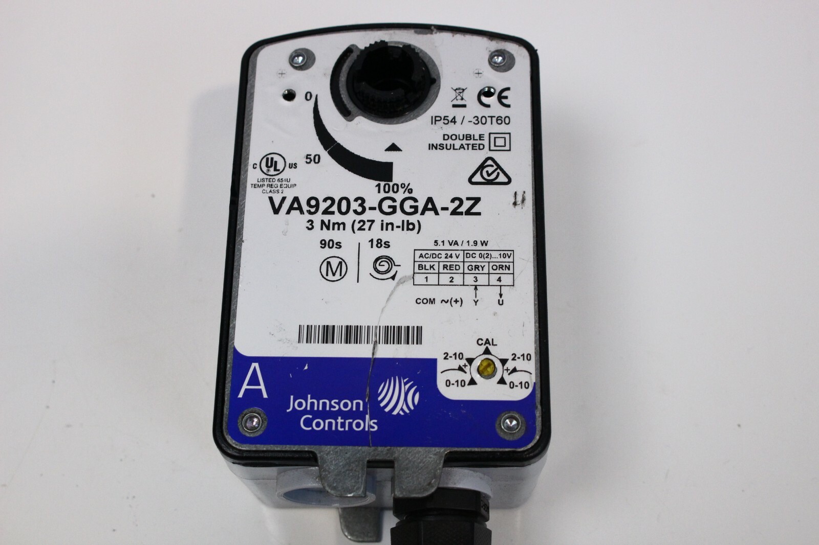 Johnson Controls VA9203GGA2Z Proportional Electric Rotary Valve Actuator eBay