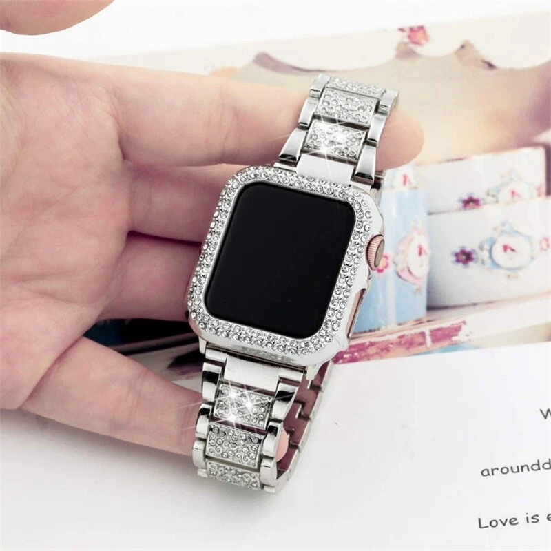 Блестящий чехол-ремешок для Apple Watch Band Series9 8 7 6 5 SE 38/40/41/44/45 мм iwatch - Изображение 3 из 4