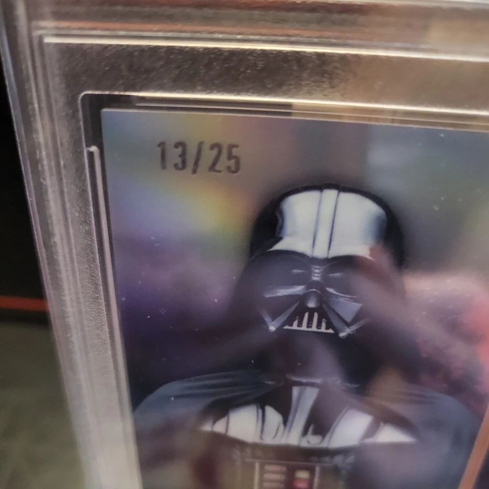  Topps Star Wars Finest Darth Vader orange 13/25 MGC 9  - Image 3 of 4