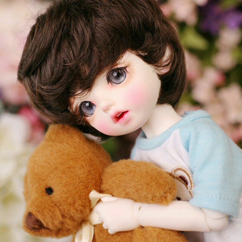 Full Set 1/6 BJD Doll Boy Male Face Makeup Clothes Wig Hair Shoes