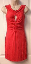 LOVE sleeveless red stretch dress size S