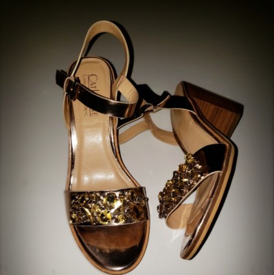 Catherine Malandrino Rose Gold Bronze Copper High Heel