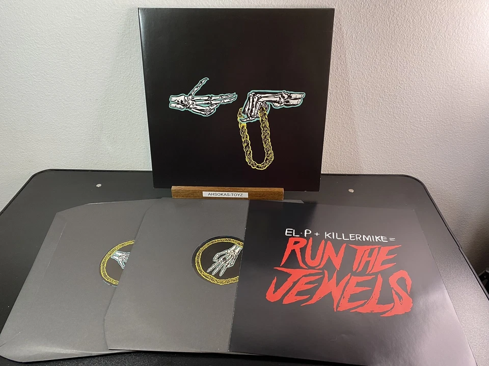 Run The Jewels (Killer Mike & El-P) Green & Black Splatter 2xLP Vinyl Pre Owned - Image 4 of 4