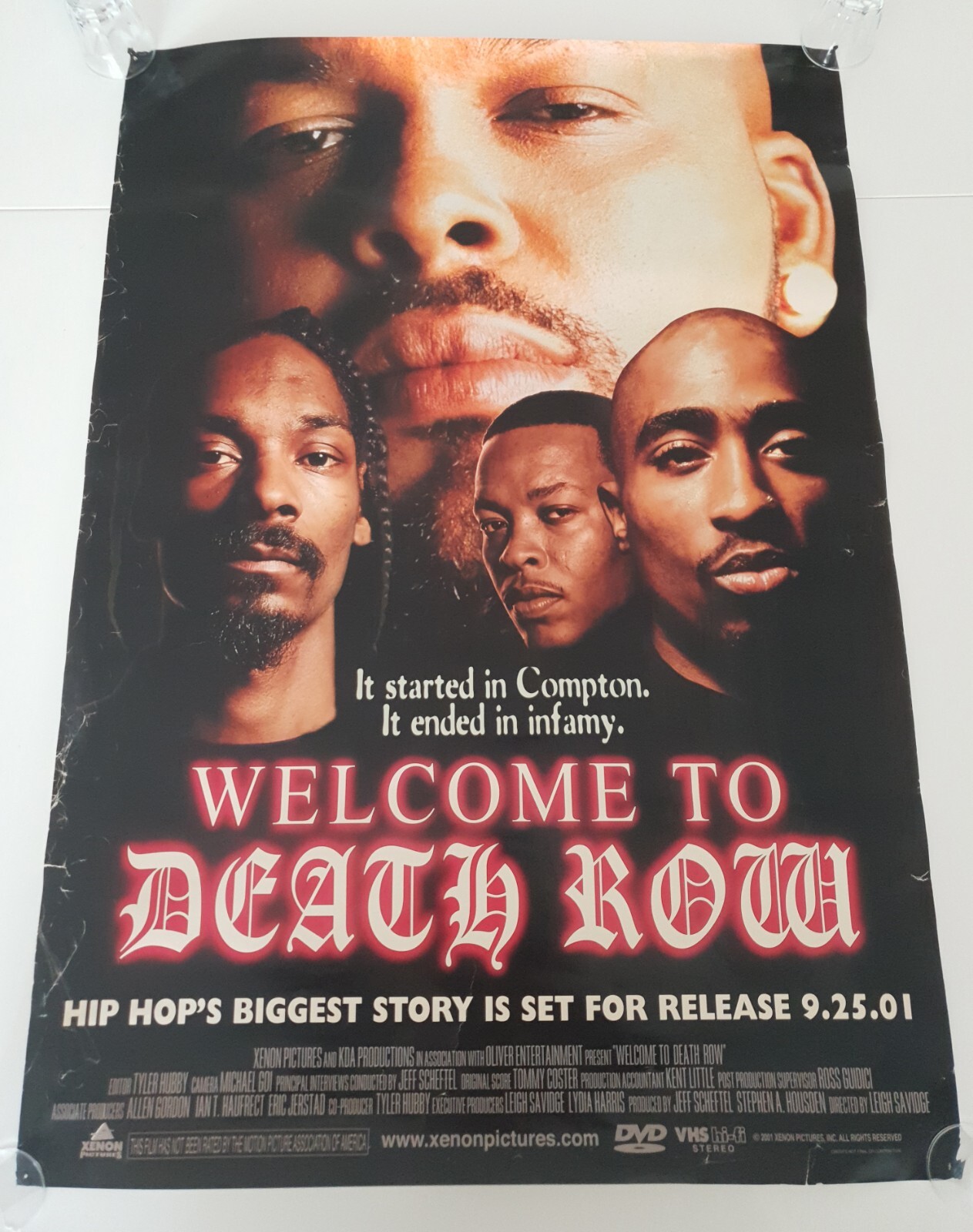 Vintage 1971-1996 Tupac Shakur 2001 poster rap 2Pac artist 17375