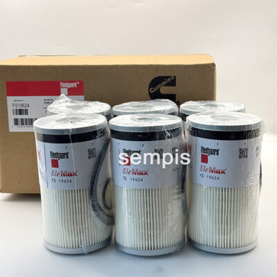 6X FS19624 Fleetguard Fuel Filter / Water Separator Fits Cummins NEW