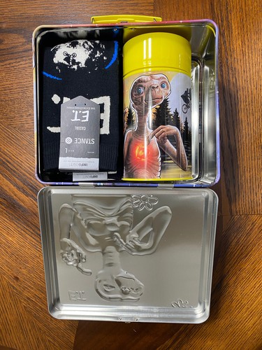Stance ET The Extra-Terrestrial Crew Socks & Lunch pail Box Set Size 9-13 New - Picture 12 of 14