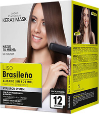 Brazilian Straightening Kit with Keratin and Hyaluronic Acid, Free of Formol An