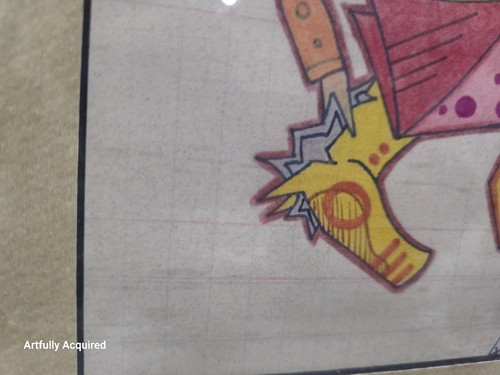 Native American Ledger Art by Quentin Maldonado 2012 Lakota Indian Art Framed - Picture 5 of 24
