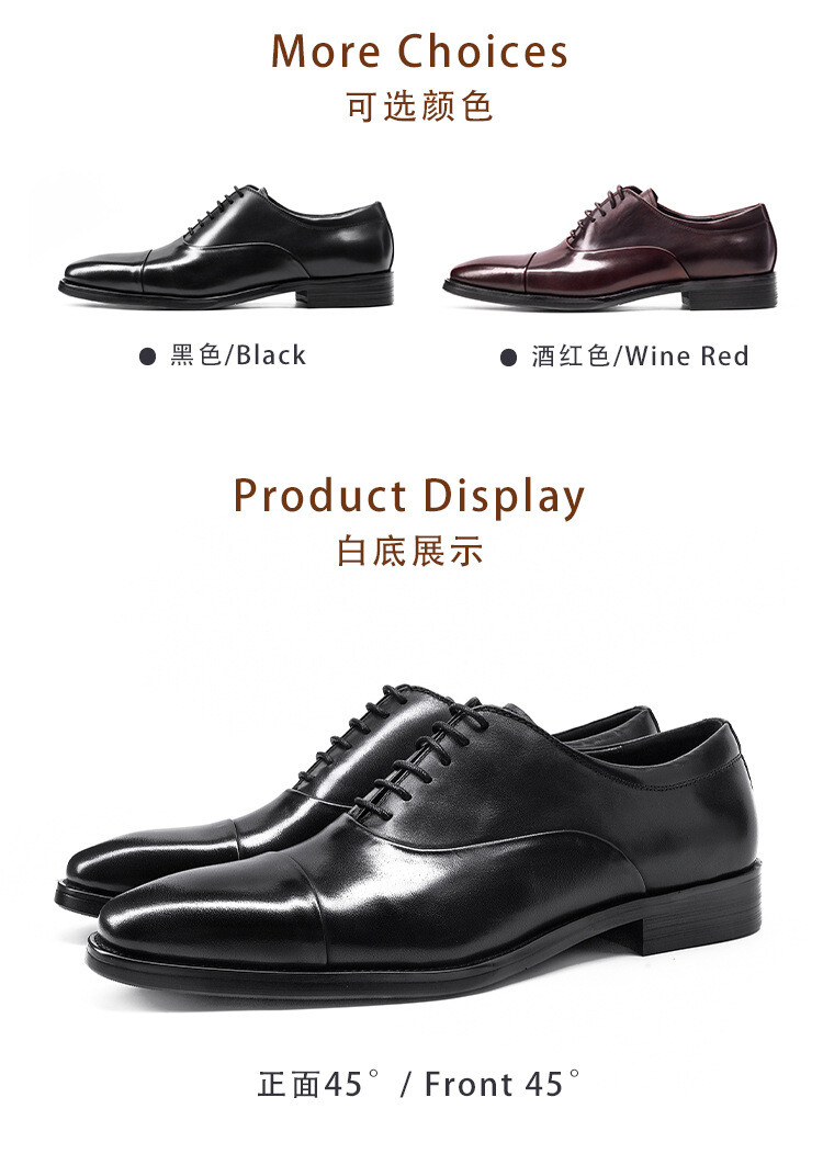 Lace Up Party Oxfords Formal Dress Mens Real Leather Shoes Wedding 