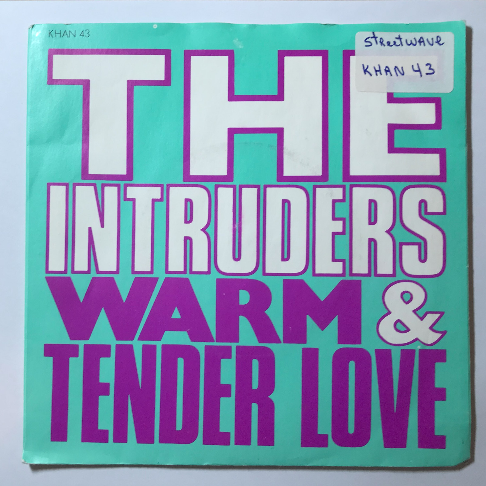 THE INTRUDERS - Warm & Tender Love .. 1985 Uk Streetwave 45rpm single