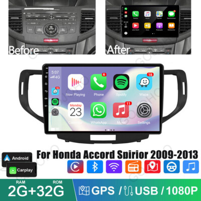 Car Stereo For Honda Accord Spirior 2009-2013 Android 13 Radio GPS Navi Carplay