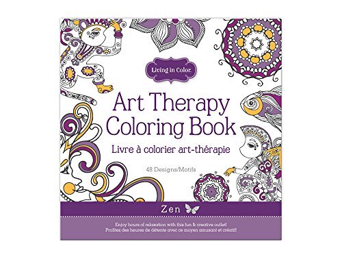 Living In Color Art Therapy Coloring Book 48 Designs 9.8in x 9.8in, a creati...