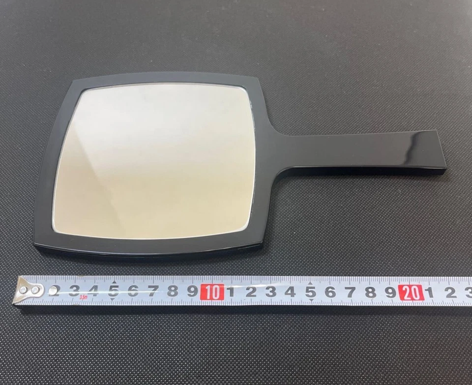 CHANEL Pre-owned Beauty CC LOGO Hand Mirror Black Vintage From Japan Novelty - Image 4 of 4