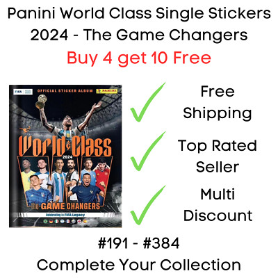 Panini World Class Aufkleber - #191 - #384 Spielwechsler 2024 - Kaufen Sie 4 erhalten Sie 10 kostenlos