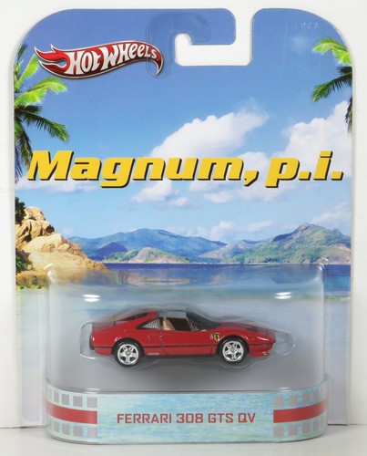 Hot Wheels Retro Entertainment Magnum, p.i. Ferrari 308 GTS QV Red Tom Selleck K - Picture 2 of 5
