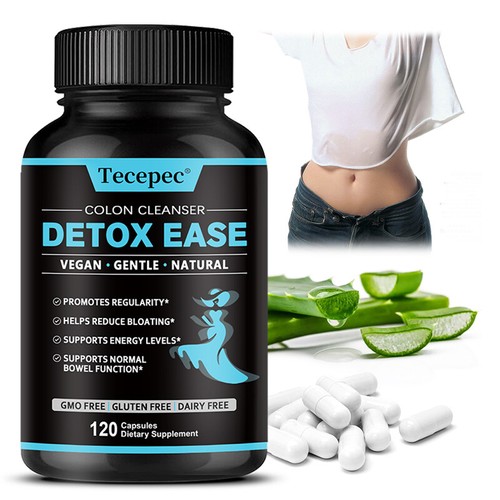 Natural Colon Detox Cleanse Rapid Weight Loss Toxin Bloating Supplement 120 caps - Picture 2 of 10