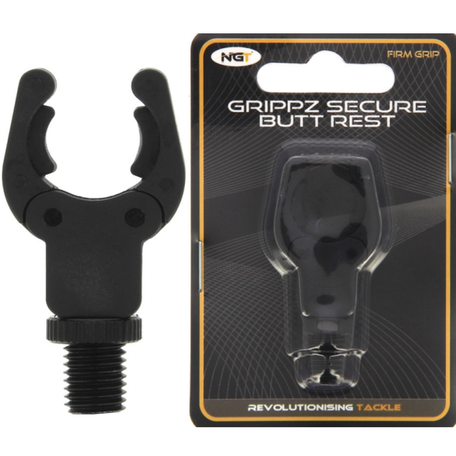 Vissersuitrusting NGT GRIPPZ SECURE DELUXE ROD BUTT RESTS REST FOR CARP