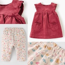 NWT Zara Baby Girl Ruffle Dress Floral Legging Outfit Boho Pointelle 1-3m LOT